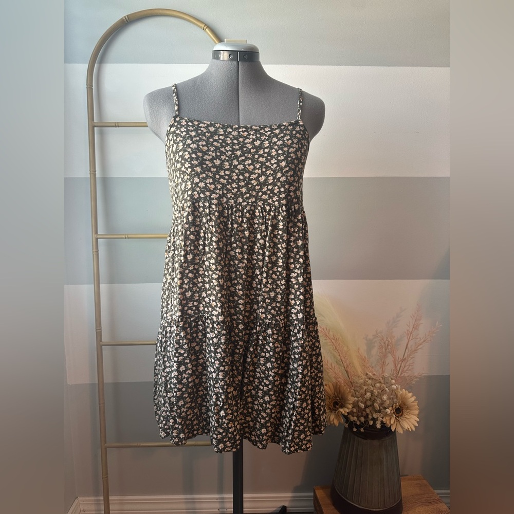 American Eagle Outfitters Brown Floral Dress